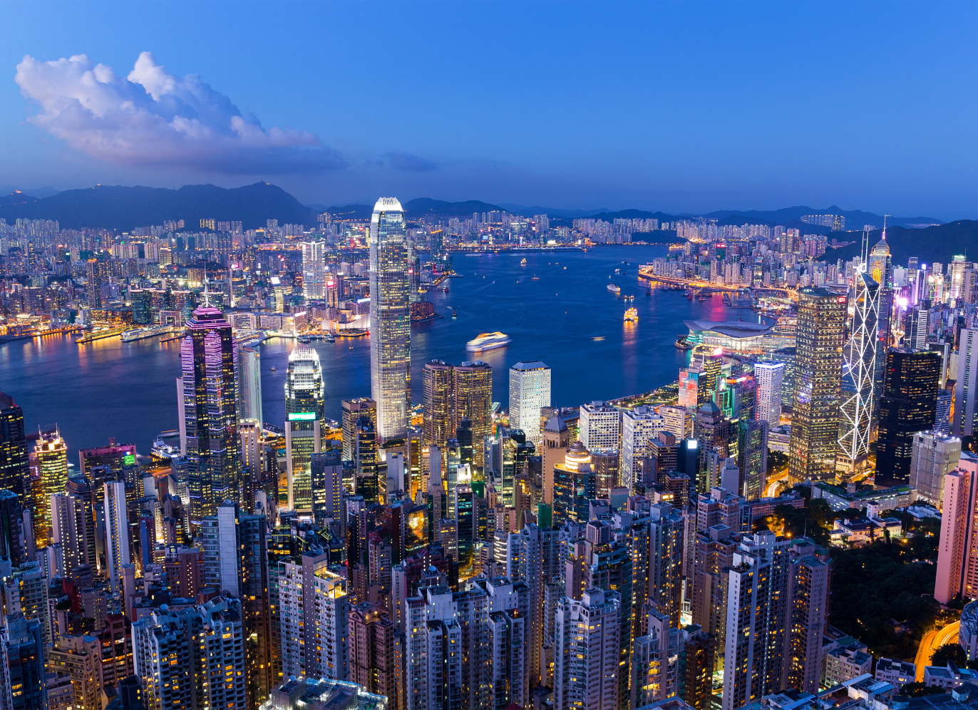 Hong Kong Night Skyline