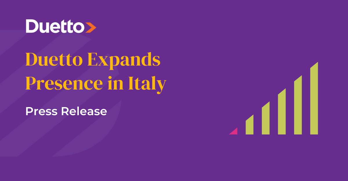 Duetto Expands Presence in Italy