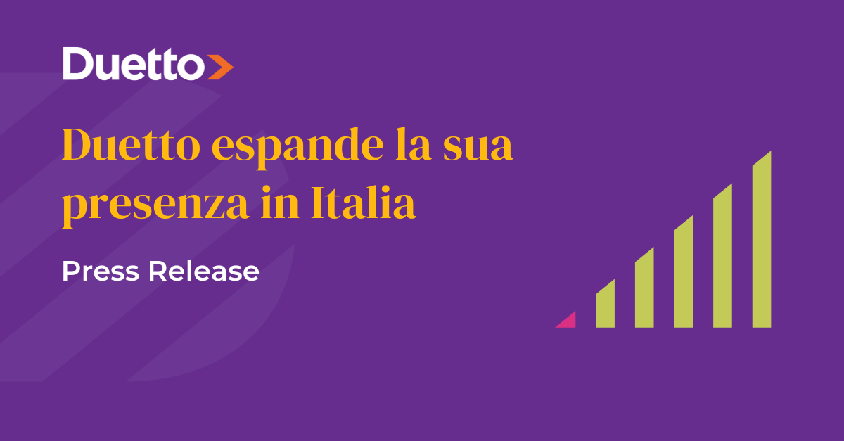 Duetto espande la sua presenza in Italia