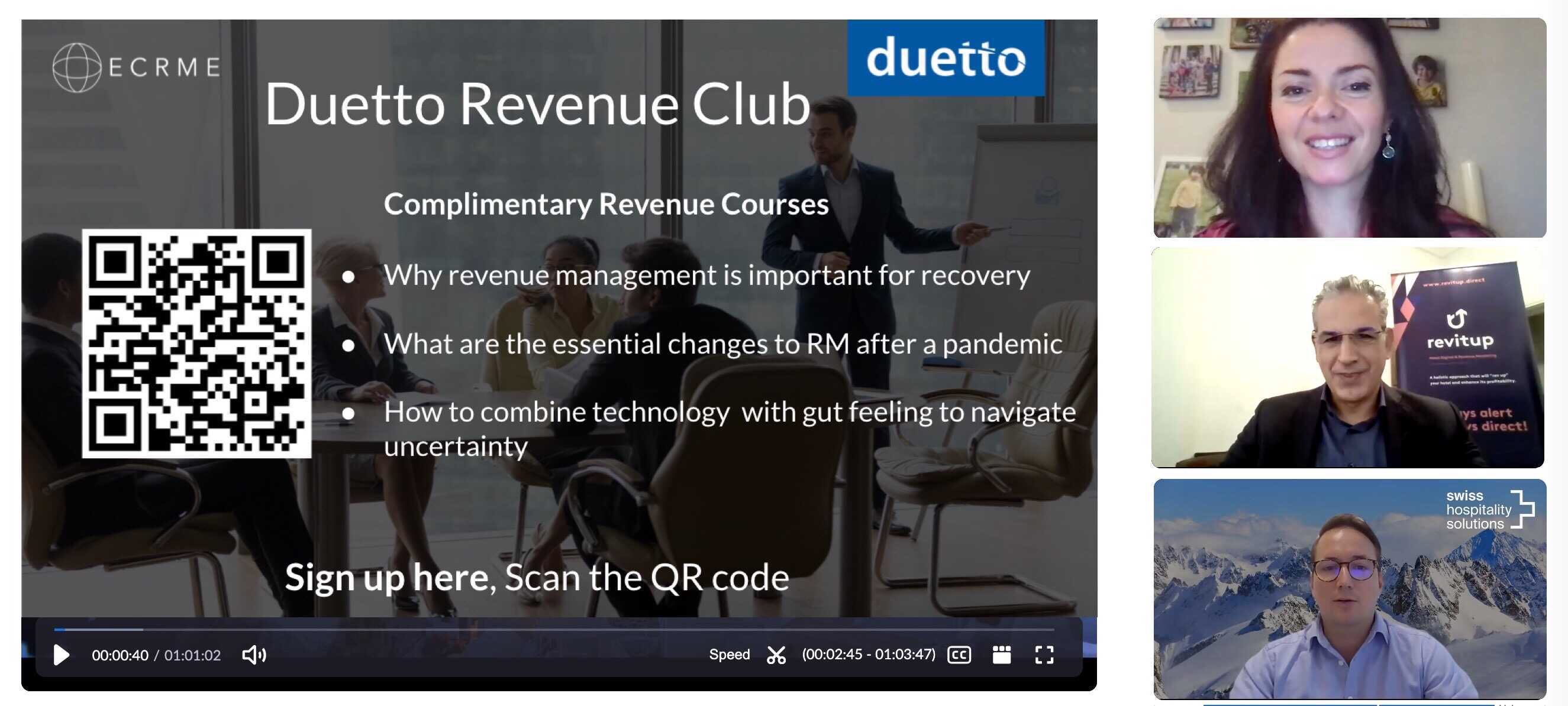 Duetto Revenue Club webinar